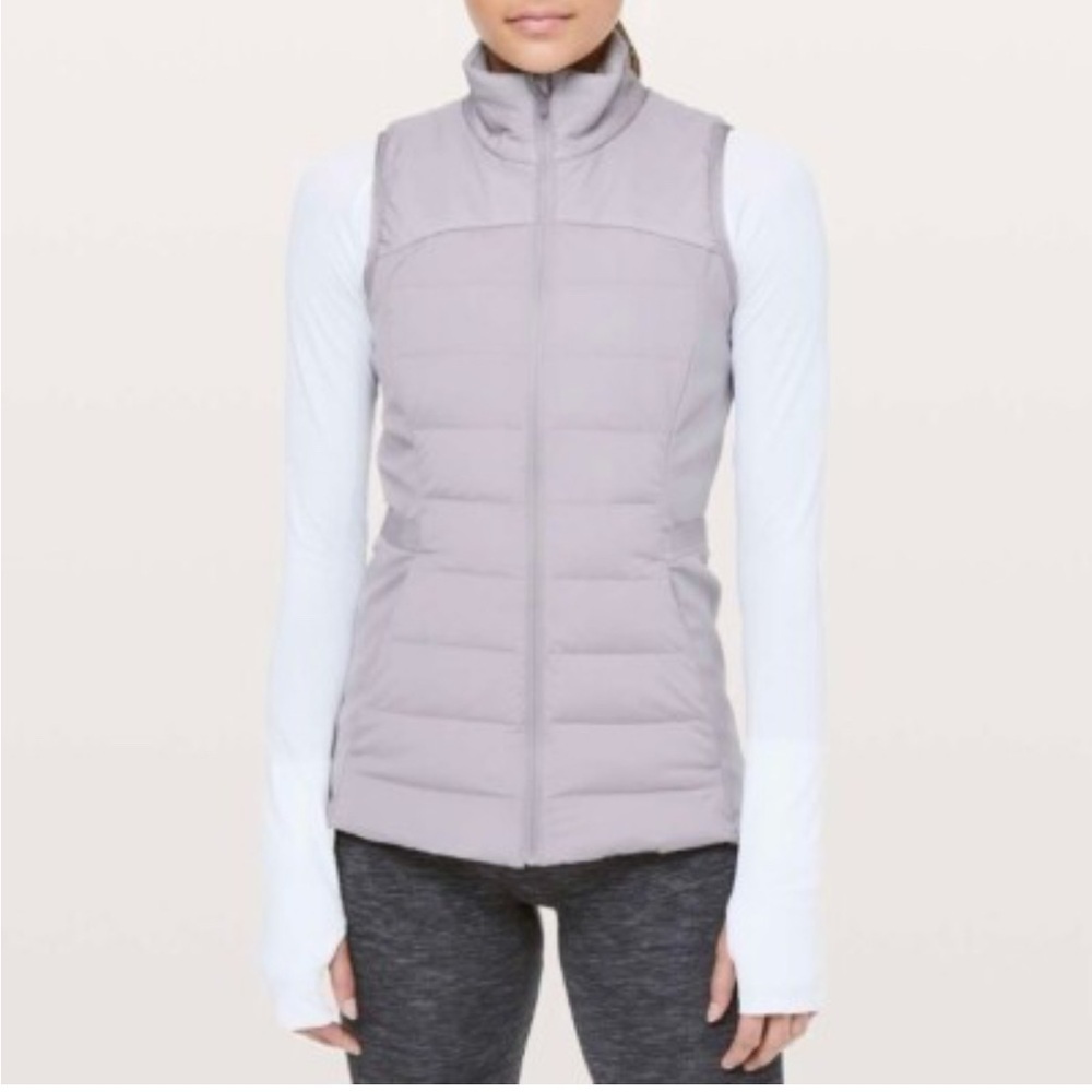 Lululemon Down For It All Gray Puffer Vest
